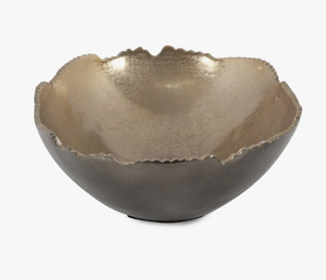 Nouveaux bols de service en métal écologiques, modernes et personnalisables avec finition dorée pour la maison et la vaisselle de table de mariage - Product Image 1