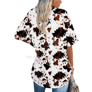 T-shirts classiques à col rond pour femmes, surdimensionnés, 100% coton, décontractés, coupe ample, légers, élégants, vêtements de mode d'été - Product Image 2