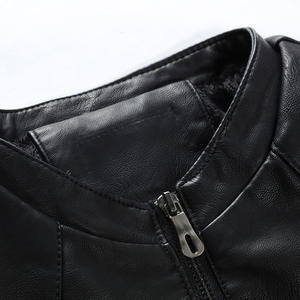 Fabricants de vêtements sur mesure, veste en cuir de vachette personnalisée avec manches en cuir, broderie sur le devant, streetwear, veste en cuir pour homme - Product Image 4