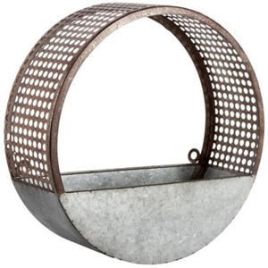 Juego de Macetas de Pared de Metal Galvanizado, Estilo Rústico Vintage, Bolsillo de Pared Colgante para Plantas y Flores de Interior y Exterior, Maceta de Metal - Product Image 5