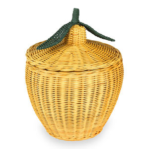 Panier de rangement en rotin tressé naturel pour enfants, paniers de haute qualité en forme de fruit, décoration de chambre de bébé - Product Image 3