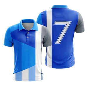 T-shirt polo de golf en coton pour hommes, chemises polo en microfibre personnalisées en coton de haute qualité brodées vierges pour hommes - Product Image 4