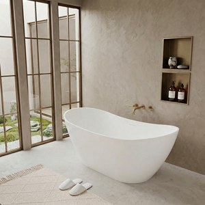 Baignoire autoportante au design élégant, modèle FW-8821-60, baignoire moderne en acrylique durable avec garantie de 2 ans pour la salle de bain - Product Image 2