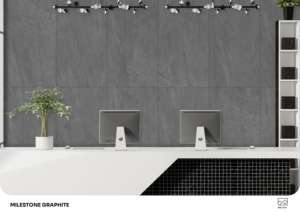 Carreaux de porcelaine rustiques élégants, finition mate, taille 600x1200, texture pierre naturelle, pour sols et murs de maisons modernes - Product Image 4