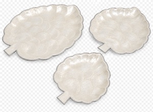 Assiettes de service de vaisselle de restaurant Capiz élégantes faites à la main, vaisselle décorative de luxe pour gâteau de dessert, accessoires de vaisselle - Product Image 5