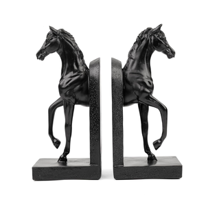 Handmade Spirit Untamed Stallion Bookends Majestic Horse <b>Decorative</b> <b>Book</b> Holder Set for Bookshelf <b>Decoration</b> - Product Image 5