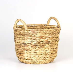 Cesta de Almacenamiento Grande Tejida a Mano de Jacinto de Agua, al por Mayor, Económica, con Asas de Buena Calidad, Sostenible, para Ropa y Lavandería del Hogar - Product Image 3