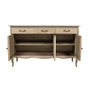 Kayla Contemporary Bedroom <b>Sideboard</b> with <b>Storage</b> Made of Solid Teak Wood Natural Finish for Indoor Use - Product Image 5