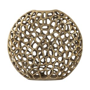 Jarrón Grande de Metal Plateado con Malla Metálica, Centro de Mesa Creativo con Patrón de Coral, Soporte Hueco para Flores, para Decoración de Bodas, Eventos y Oficinas - Product Image 5