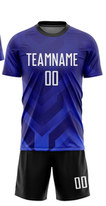 Camiseta de Fútbol Sublimada Personalizada, Cuello Redondo, Manga Corta, Poliéster que Absorbe la Humedad, Diseño Geométrico, Ropa Deportiva para Todas las Temporadas - Product Image 4