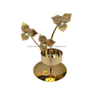 Offre Spéciale élégant Mini bougeoir en fer plaqué or pour une touche luxueuse Idéal pour les fêtes, les mariages et la décoration intérieure - Product Image 6