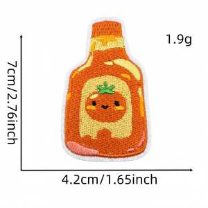 Parche bordado personalizado al por mayor con reverso termoadhesivo para chaquetas, gorras, bolsos, camisas y prendas de vestir, de fábrica. - Product Image 1