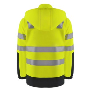 Chaqueta de Seguridad Industrial con Capucha, Cortavientos, Antiestática, Impermeable, con Cinta Reflectante de Alta Visibilidad - Product Image 2
