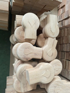 Pasamanos de Madera de Caucho de 2-1/4 x 2-3/8 x 1-1/2 Pulgadas, Piezas Tradicionales para Escaleras, Duraderas, Ecológicas, Fáciles de Instalar en la Sala de Estar - Product Image 2