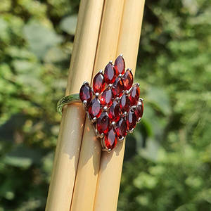 แหวนเงินแท้ประดับโรสโกลด์925สเตอริงสำหรับผู้หญิงแหวนหมั้นเพชรประดับพลอยอเมทิสต์แหวนตั้งหินหลายแบบ - Product Image 4