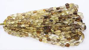 ลูกปัดควอตซ์เลมอนธรรมชาติ AAA รูปทรงก้อนไม่เรียบ ขนาด 7-15 มม. ลูกปัดควอตซ์เลมอนทรงก้อนขนาด 18 นิ้ว ธรรมชาติ - Product Image 4