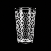 Gobelet en plastique PET transparent 300 ml réutilisable léger avec poignée classique Induspatch pour fêtes, jus, eau, usage quotidien