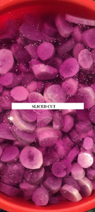 Yamas moradas frescas congeladas, enteras y cortadas - Yamas de alto contenido de almidón para sopa de yam, batidos y base para bubble tea - Product Image 3