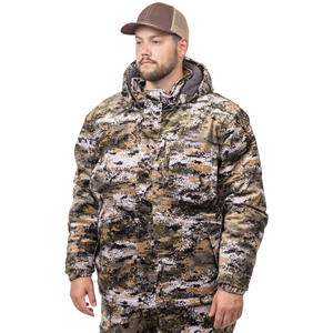Ensemble complet personnalisé de vêtements de chasse imperméables d'hiver, camouflage uni, unisexe, veste softshell coupe-vent respirante avec capuche - Product Image 4