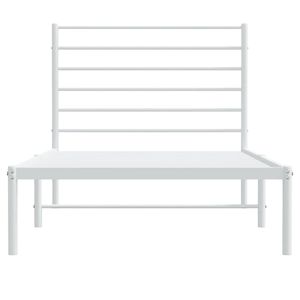 39.4 bianco "x 74.8" struttura del letto in metallo con testiera senza materasso - Product Image 6