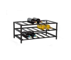 Exclusivo Porta Botellas de Vino de Hierro para Decoración de Comedor con Diseño Metálico Creativo y Exhibición de Botellas - Product Image 1