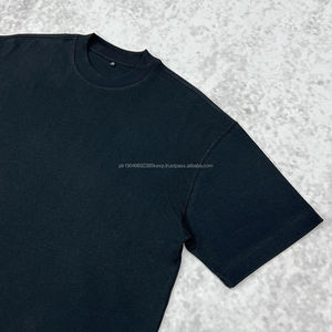 Nouveautés Mode T-shirts en coton lourd pour hommes, personnalisables, de bonne qualité, unis, amples et surdimensionnés pour hommes - Product Image 4