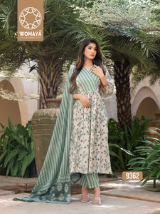 Sustainable Soft Cotton Printed Fabric <b>Kurti</b> Modern Fancy Designer <b>Kurti</b> For Women Ethnic Wear Market Low Minimum Order Price - Product Image 5