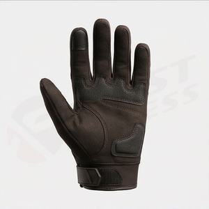 Guantes de Motocicleta de Cuero Personalizados de Medio Dedo para Verano, Protección de Nudillos, Accesorios de Seguridad de Alto Rendimiento - Product Image 2