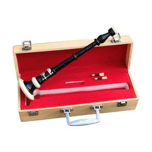Eoin Winston Sports Bagpipe Bombard Chanters en bois de rose laqué, modèle d'entraînement en résine EWS 0005 A avec étui en bois - Product Image 1