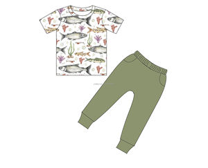 Conjunto de Pijamas de Lujo para Bebé, Cuello Redondo, <span class=keywords><strong>Ropa</strong></span> de Dormir para Niños, Estampado Personalizado, <span class=keywords><strong>Ropa</strong></span> Infantil - Product Image 2