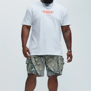 Shorts Cargo de Verano 100% Algodón para Hombre, Casuales, Multibolsillos, Sólidos, Hasta la Rodilla - Product Image 3