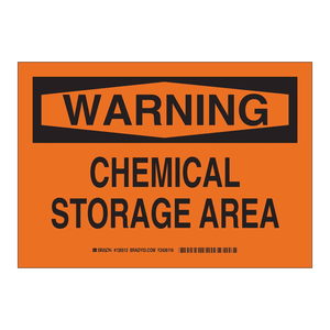 Panneau d'avertissement pour zone de stockage de produits chimiques - Triangle en aluminium pour laboratoire et usage industriel - Product Image 3