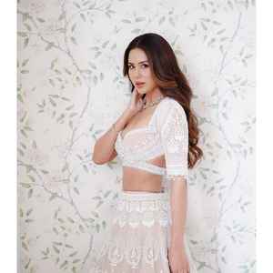 Designer Party Wear Lehenga Choli avec broderie de fil Taille de travail 2XL - Product Image 6