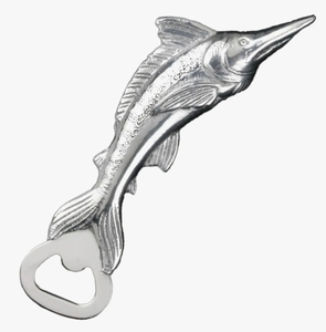 Ouvre-bouteille Marlin en argent chromé poli, accessoire de bar, outil de cuisine, accessoire de table, décoration nautique de pêche, vente en gros - Product Image 2