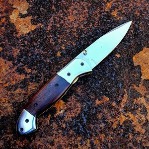 Navaja Plegable con Mango de Madera y Hoja de Acero Inoxidable, Cuchillo de Camping de Grado Industrial con 3 Años de Garantía, Cuchillo EDC al por Mayor - Product Image 2
