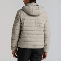 Veste matelassée pour homme, fabriquée professionnellement, respirante, avec col à capuche, logo sur le devant, nouvelle mode, vêtements d'extérieur pour l'hiver
