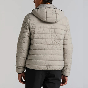 Veste matelassée pour homme, fabriquée professionnellement, respirante, avec col à capuche, logo sur le devant, nouvelle mode, vêtements d'extérieur pour l'hiver - Product Image 3