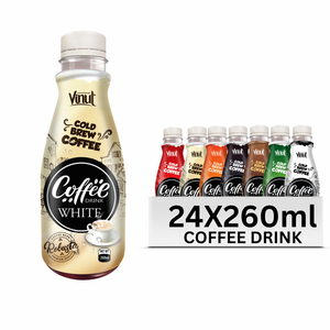 Boisson au café saveur originale pure et naturelle en canette d'aluminium 250ml, 24 canettes/paquet, qualité supérieure VINUT pour importateurs et grossistes - Product Image 1