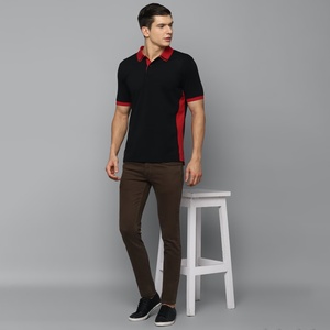 High-quality Men's Casual Jacquard Polo Shirt Short-sleeved Business Polo T-shirt with Collar <b>Top</b> Button-front Golf Polo Shirt - Product Image 3