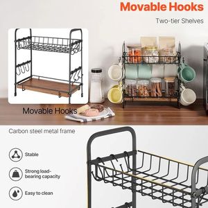 Organizzatore per Accessori da Caffè, Scaffale Espositivo da Cucina per Conservazione e Presentazione - Product Image 4