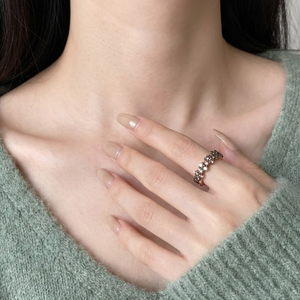 Joyería al por Mayor de China, Anillo de Oro Rosa Sólido de 18k de Alta Calidad para Navidad, 45 Piezas, 2.24CT, Diamante Marrón Champán, Corte Brillante, con Engaste de Garras - Product Image 5