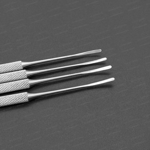 Ensemble de 4 crochets de micro-chirurgie laryngée ORL – Kit de sondes et couteaux pour cordes vocales en acier inoxydable – Instruments de microlaryngoscopie - Product Image 4