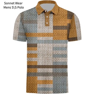 Chemises polo imprimées AOP pour hommes - Product Image 2