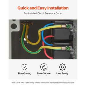 Pannello Prese Elettriche Esterne Doppio 20 AMP con Protezione GFCI, Scatola IP54 Impermeabile per Sistemi RV - Product Image 5
