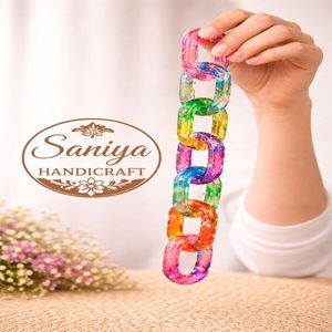 Handmade Eco-Friendly Resin Traditional Chain <b>Wall</b> Accents Customized Linked Home <b>Decorative</b> Hanging Wholesale Ramadan Diwali - Product Image 6