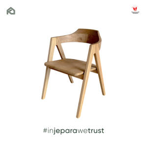 Chaise de salle à manger en bois massif avec dossier incurvé, fauteuil en bois naturel pour restaurant, café, hôtel, villa, mobilier d'hôtellerie - Product Image 4
