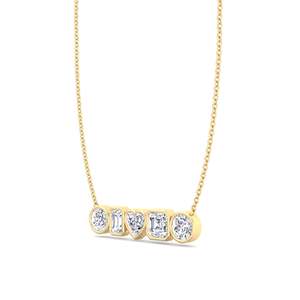 Colgantes de Diamantes Cultivados en Laboratorio para Mujer, Diseño Único, Corte Mixto, Oro Sólido de 14K, Certificación IGI, Personalización OEM/ODM Disponible - Product Image 1