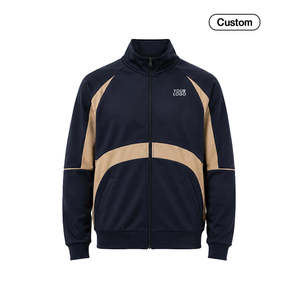 Veste zippée personnalisée avec panneau contrastant - Vêtements de sport personnalisés Taille XS - Product Image 4