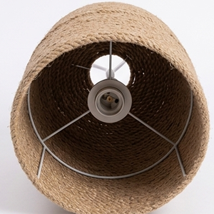 Lustre suspendu 100% fait main en jonc de mer naturel, abat-jour bohème à franges, lampe de plafond tressée ouverte, décoration intérieure - Product Image 3