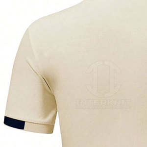Camiseta de Manga Corta para Hombre, de Poliéster/Algodón, con Botones al Frente, Tejido Sólido, Colores y Logotipo Personalizados, Transpirable y de Alta Calidad - Product Image 4